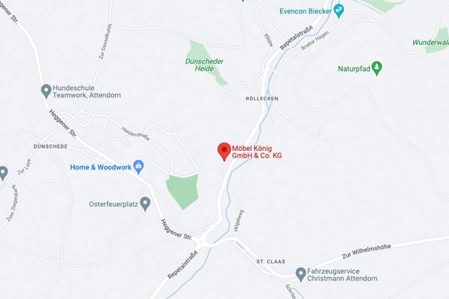 Google Maps Ansicht von Möbel König